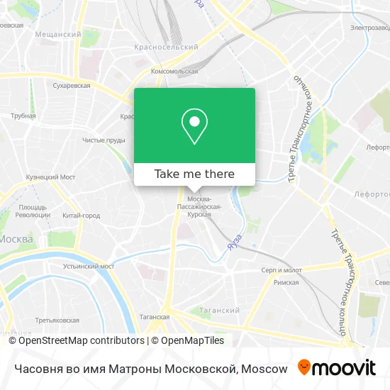 Часовня во имя Матроны Московской map