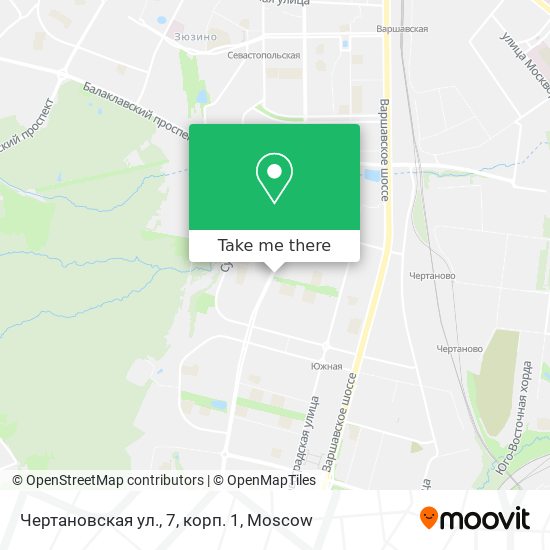 Чертановская ул., 7, корп. 1 map