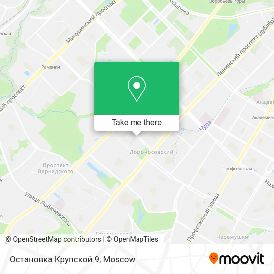 Остановка Крупской 9 map