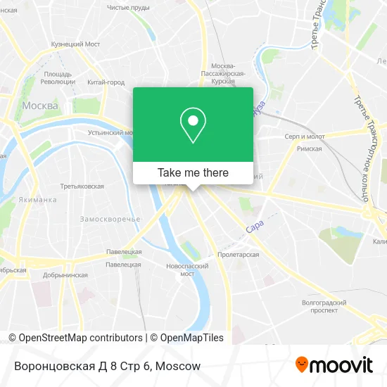 Воронцовская Д 8 Стр 6 map