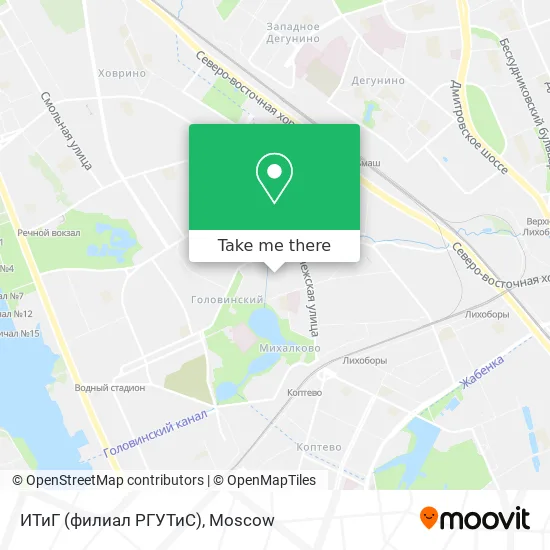 ИТиГ (филиал РГУТиС) map