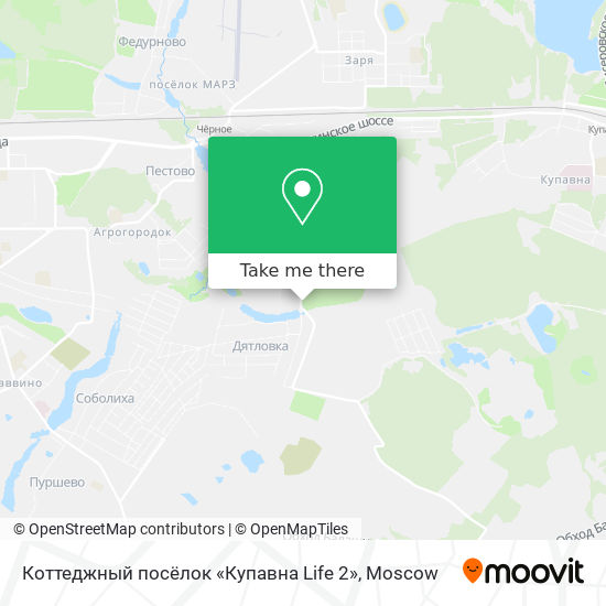 Коттеджный посёлок «Купавна Life 2» map
