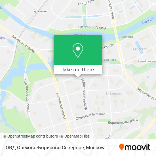 ОВД Орехово-Борисово Северное map