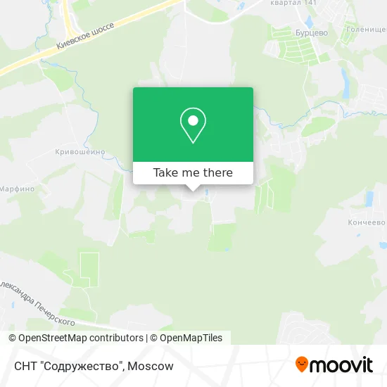 СНТ "Содружество" map