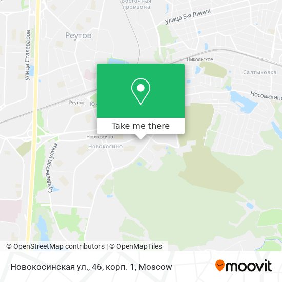 Новокосинская ул., 46, корп. 1 map