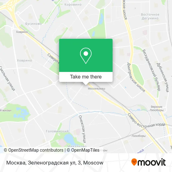 Москва, Зеленоградская ул, 3 map