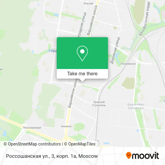 Россошанская ул., 3, корп. 1а map
