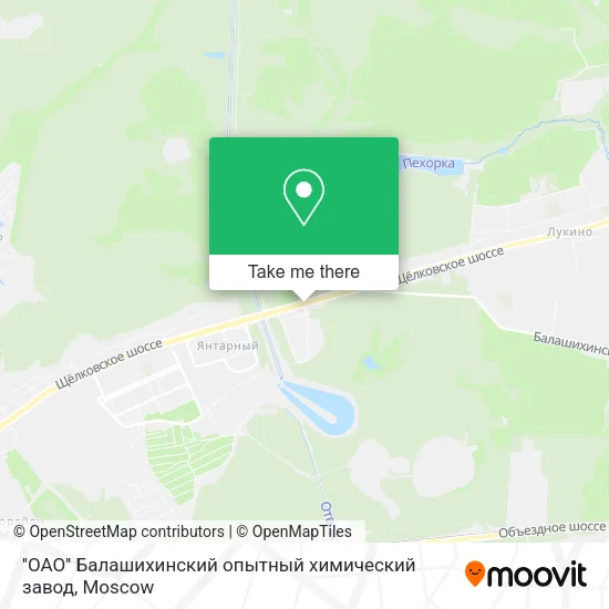 ''ОАО'' Балашихинский опытный химический завод map