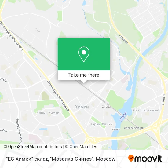 "ЕС Химки" склад "Мозаика-Синтез" map