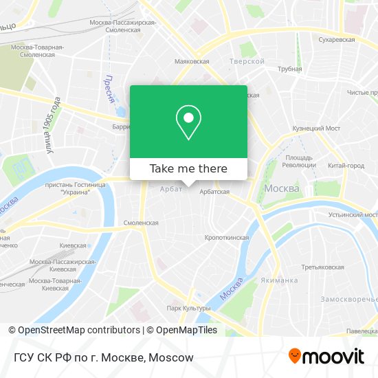 ГСУ СК РФ по г. Москве map