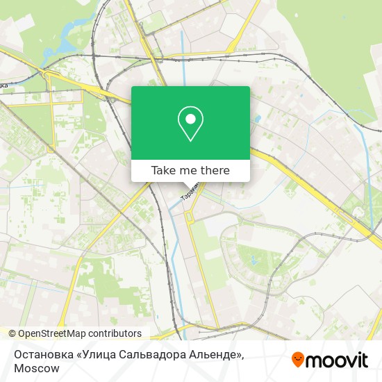 Остановка «Улица Сальвадора Альенде» map