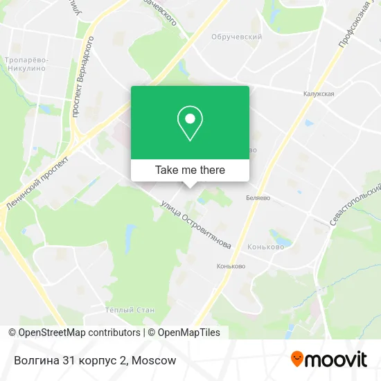 Волгина 31 корпус 2 map