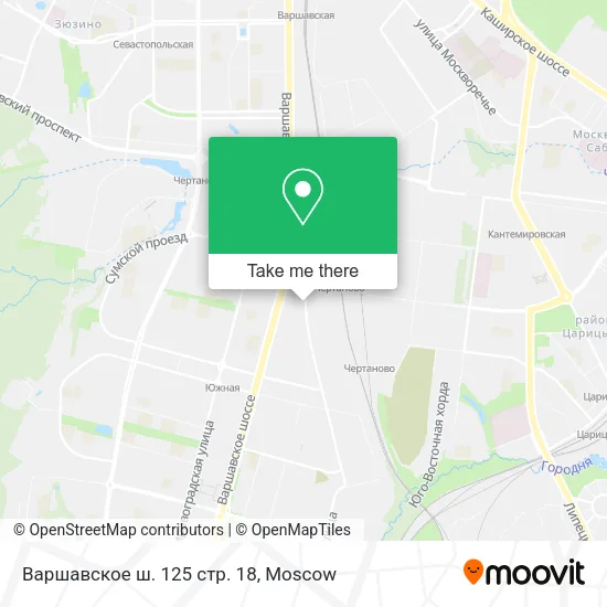 Варшавское ш. 125 стр. 18 map