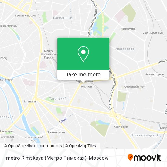 metro Rimskaya (Метро Римская) map