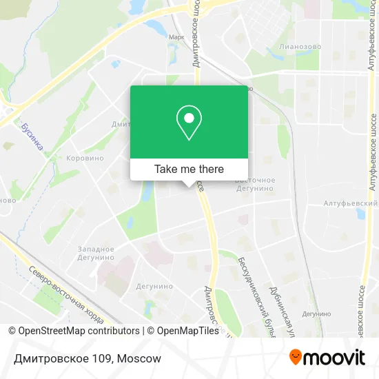 Дмитровское 109 map