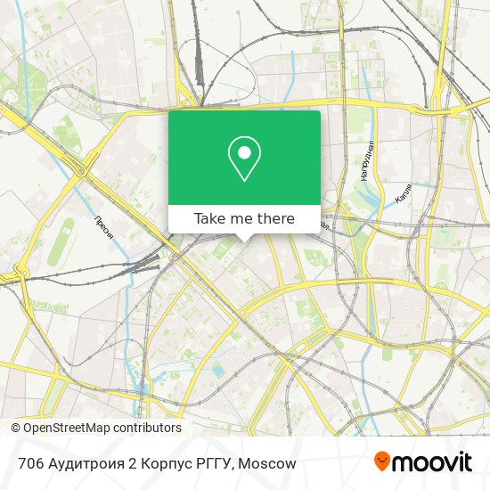 706 Аудитроия 2 Корпус РГГУ map