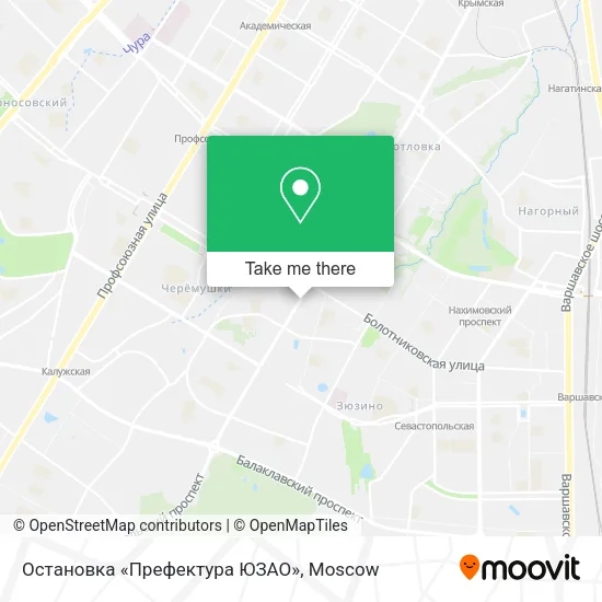 Остановка «Префектура ЮЗАО» map