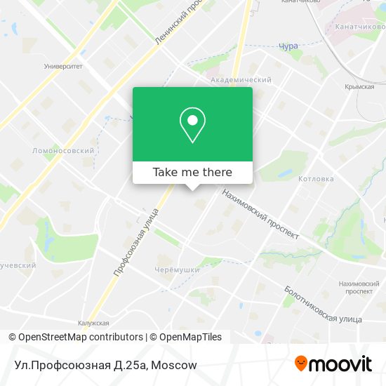 Ул.Профсоюзная Д.25а map