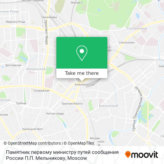 Памятник первому министру путей сообщения России П.П. Мельникову map