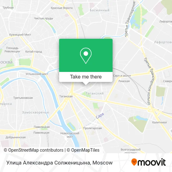 Улица Александра Солженицына map