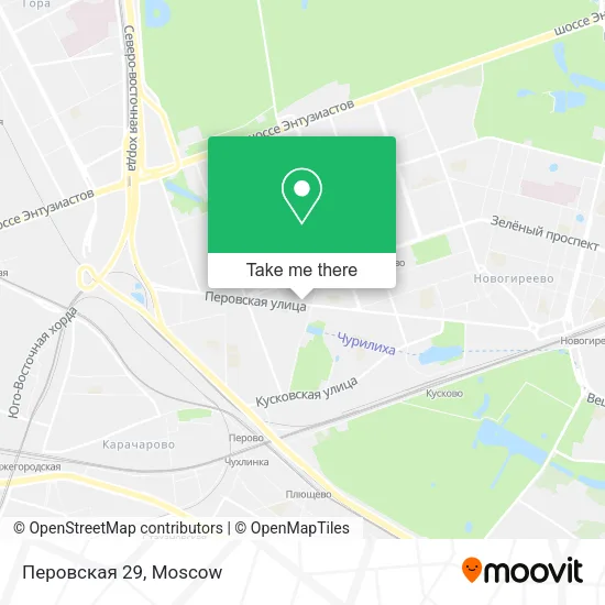 Перовская 29 map