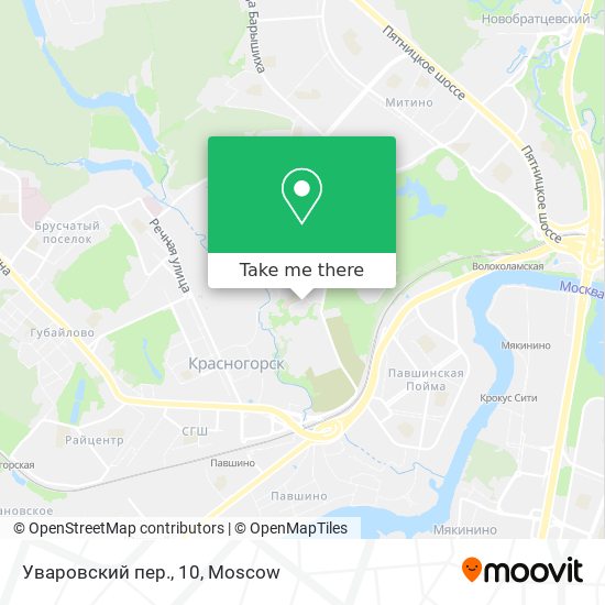Уваровский пер., 10 map