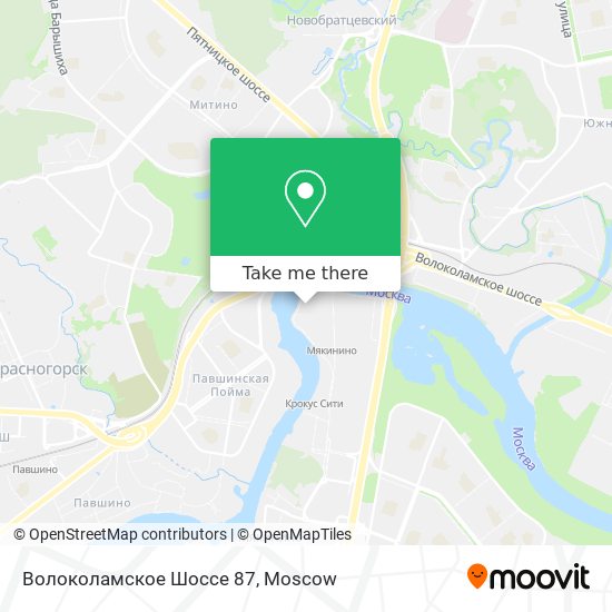 Волоколамское Шоссе 87 map