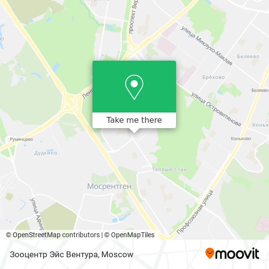Зооцентр Эйс Вентура map