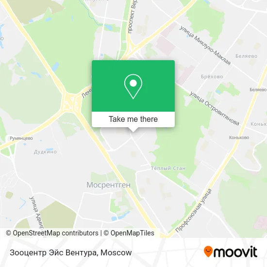 Зооцентр Эйс Вентура map