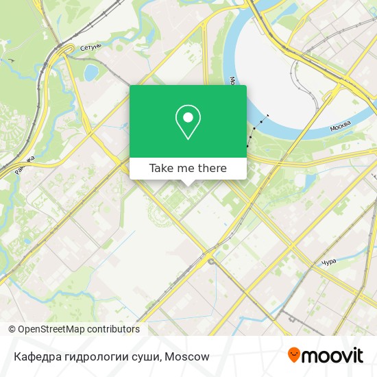 Кафедра гидрологии суши map