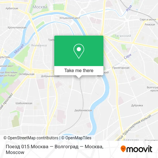 Поезд 015 Москва — Волгоград — Москва map