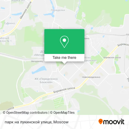 парк на лукинской улице map