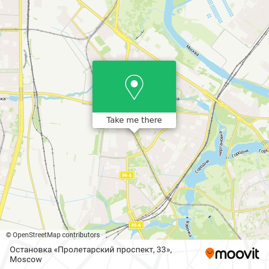 Остановка «Пролетарский проспект, 33» map