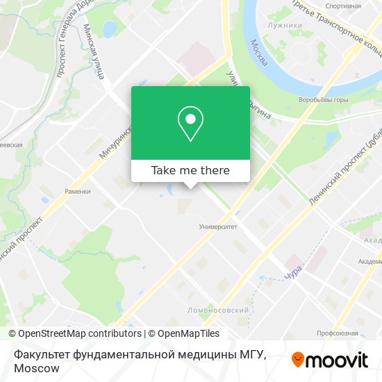 Факультет фундаментальной медицины МГУ map
