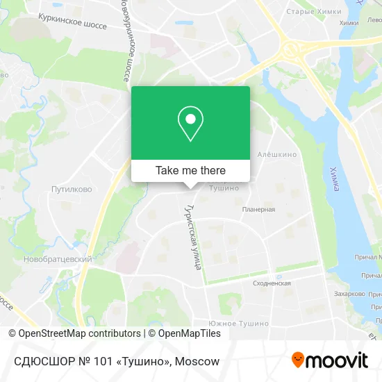 СДЮСШОР № 101 «Тушино» map
