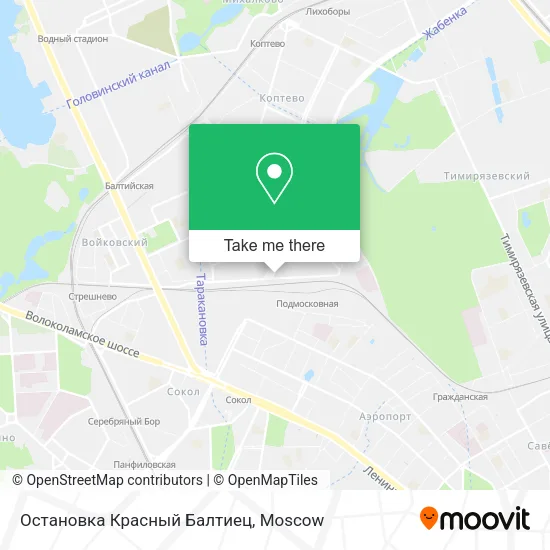 Остановка Красный Балтиец map