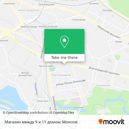 Магазин между 9 и 11 домом map