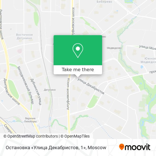 Остановка «Улица Декабристов, 1» map