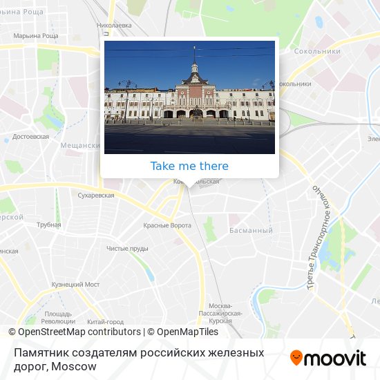 Памятник создателям российских железных дорог map