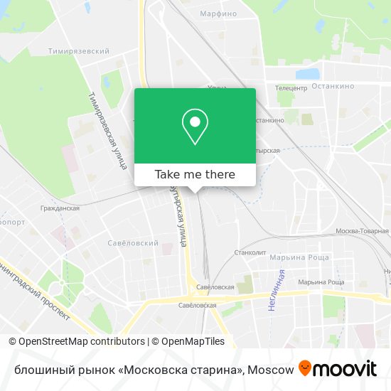 блошиный рынок «Московска старина» map