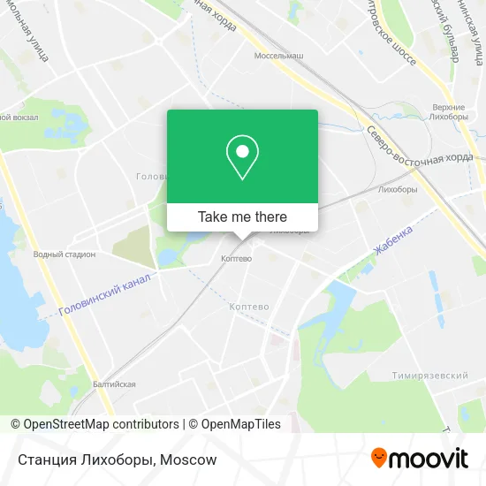 Станция Лихоборы map
