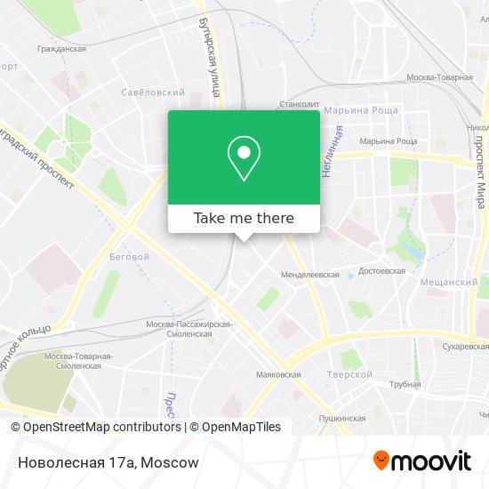 Новолесная 17а map