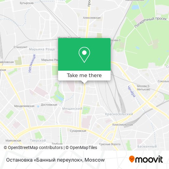 Остановка «Банный переулок» map