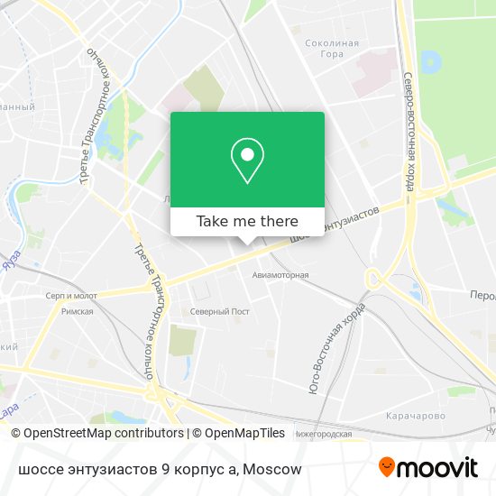 шоссе энтузиастов 9 корпус а map