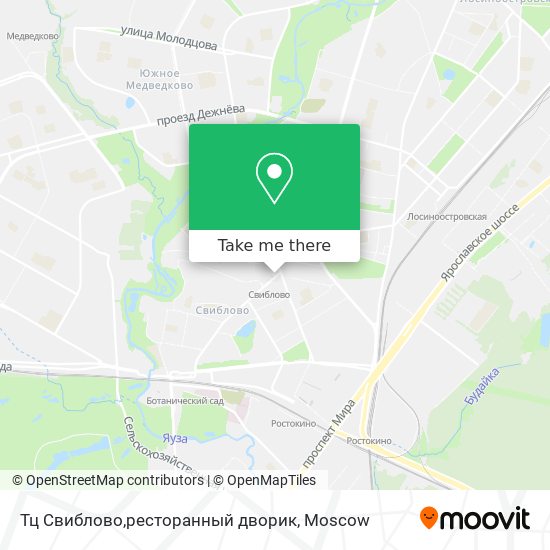 Тц Свиблово,ресторанный дворик map