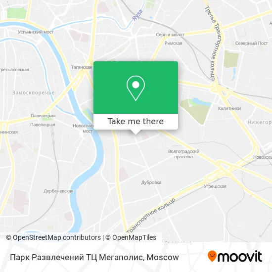 Парк Развлечений ТЦ Мегаполис map