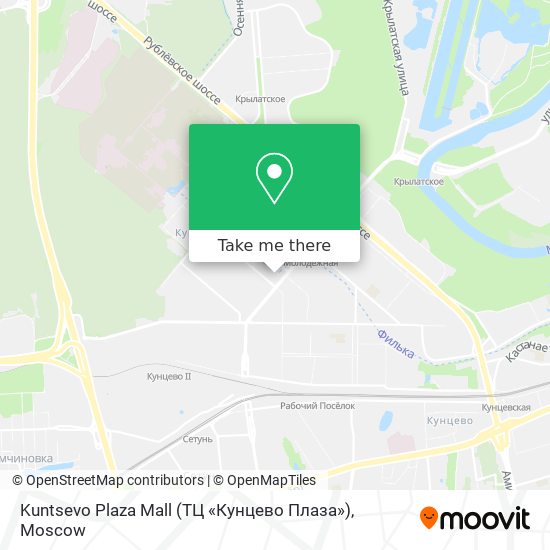 Kuntsevo Plaza Mall (ТЦ «Кунцево Плаза») map