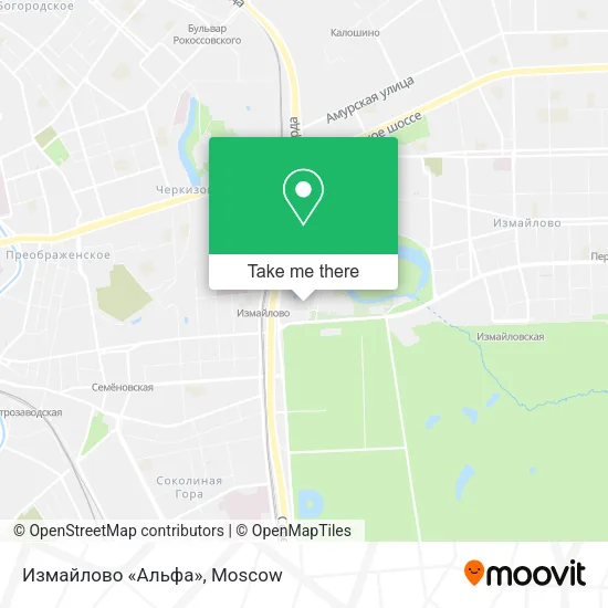 Измайлово «Альфа» map