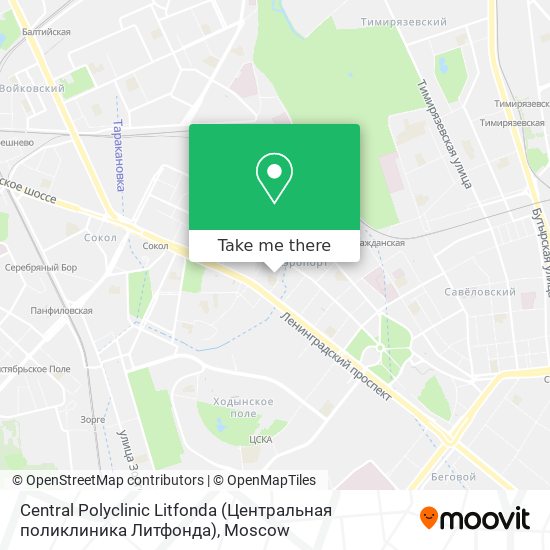 Central Polyclinic Litfonda (Центральная поликлиника Литфонда) map