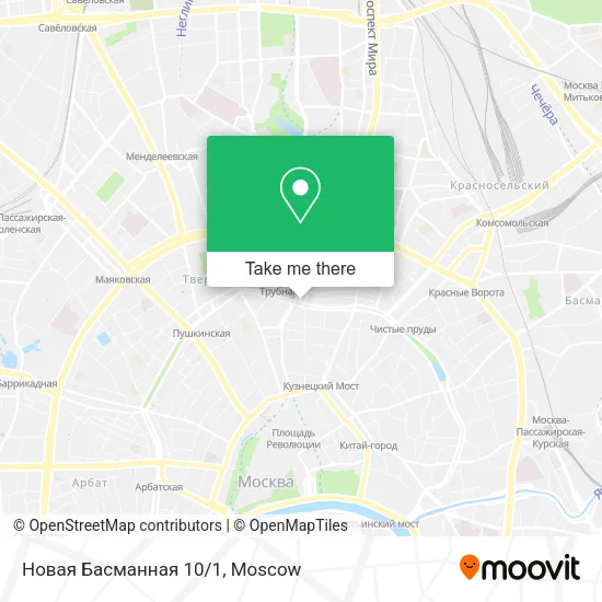 Новая Басманная 10/1 map